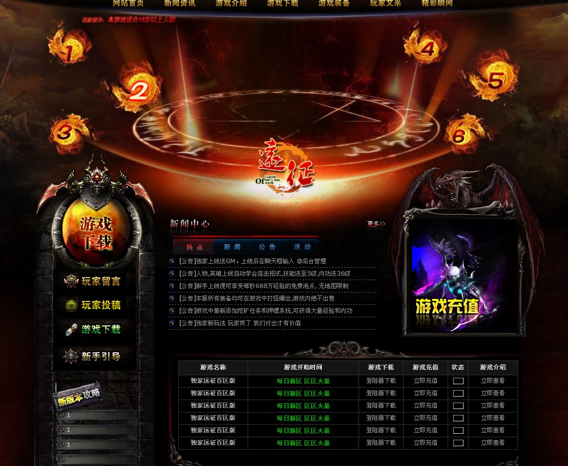 pk166传奇开区模版(远征)